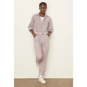 ba&sh Frida Denim Jumpsuit Faded Purple Wash Size: Medium